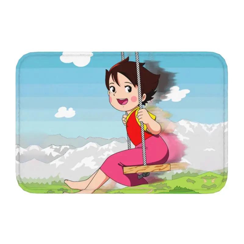 Custom Heidi Peter And Grandpa Doormat Anti-Slip Entrance Bathroom Kitchen Floor Door Mats Garage Rug Carpet Footpad