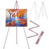 Easel Display Stand Collapsible Portable Metal Tripod Art Display Stand Adjustable Painting Easel for Canvas Wedding Sign