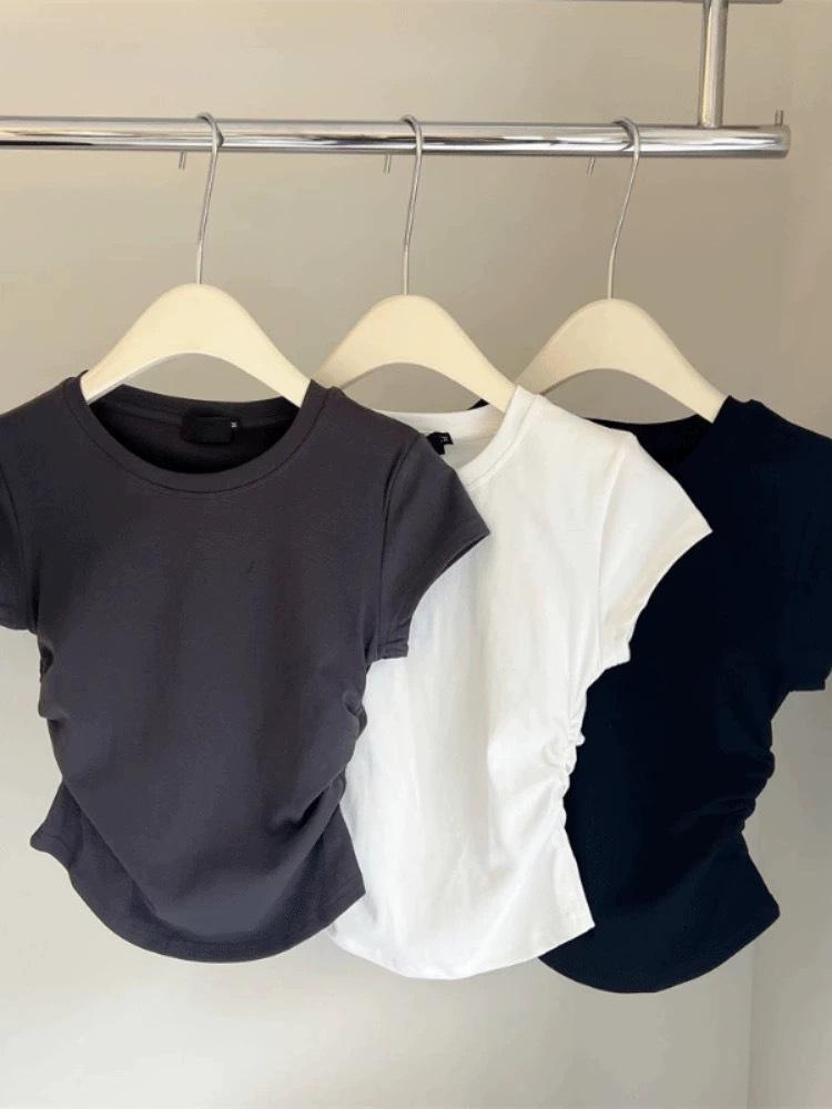 Женская футболка с круглым вырезом и короткими рукавами Spicy Girl - Стиль Pure Desire для лета 2024