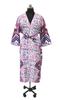 Handmade Women's Cotton Kimono Robes, Night Gown Dress, Made with Soft Light Weight Cotton Fabric, Free Size Nightwear #324