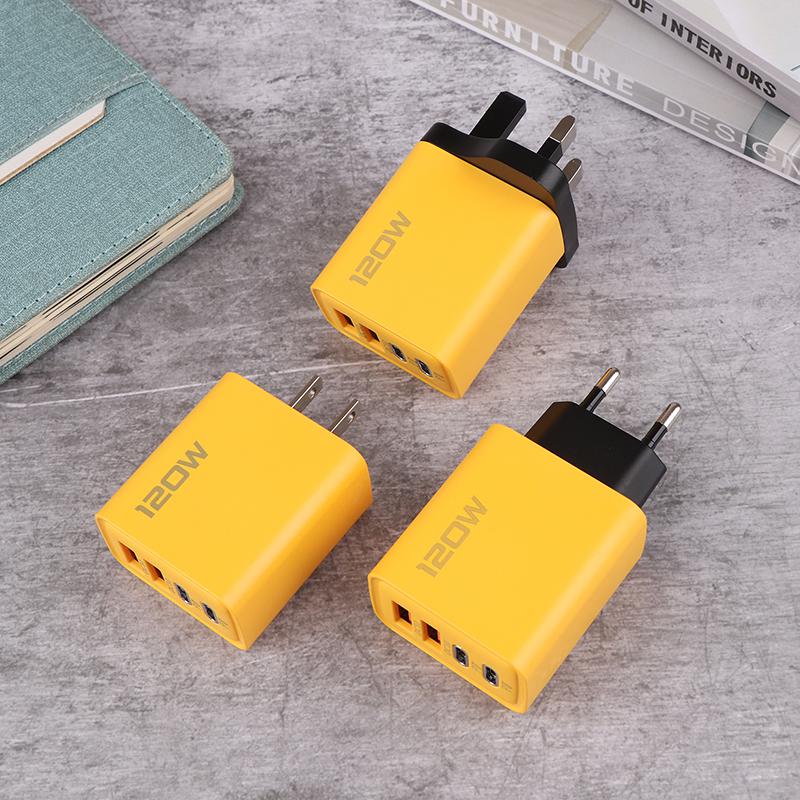 Быстрое зарядное устройство Type C 120 Вт Quick Charge 3.0 USB-адаптер для телефона Pd USB-зарядка Быстрая зарядка