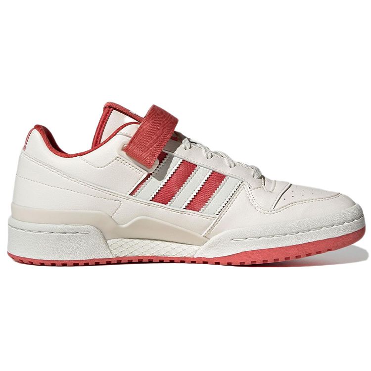 adidas Forum Low Chalk Crew Красные кроссовки унисекс Кремово-белый белый оттенок GW2043