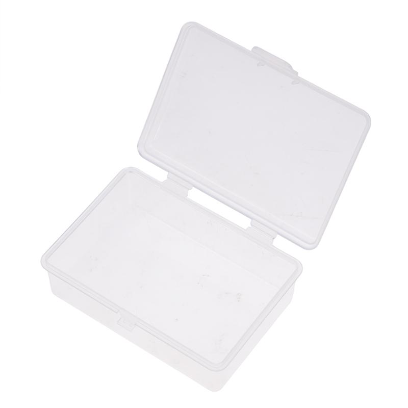 Small Semi-Transparent Plastic Cards Cases Folder Matte Flip-Top Jewelry Box Accessories Storage Organize Packaging Boxes