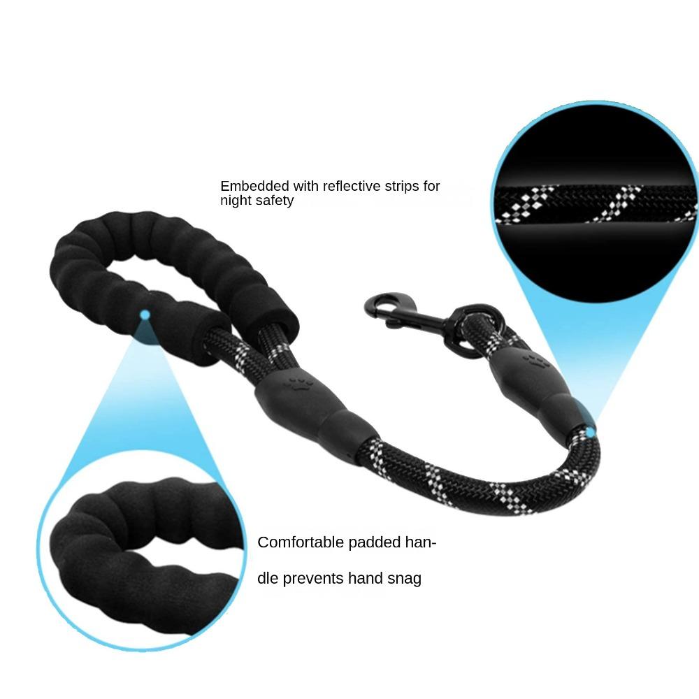 Мягкий тренировочный поводок для собаки Короткий светоотражающий поводок Поводок для собаки, чтобы следовать вплотную Собака