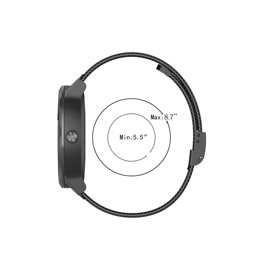 Сетчатый ремешок из нержавеющей стали 20 мм для часов Garmin Vivoactive 3/Venu/Vivomove 3/Forerunner 245,645