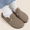 Fashion Crestar Summer Clogs Slippers For Women Men Fashion Potato Shoes Leather Cork Footbed Mules With Arch Support Unisex Beach Shoes