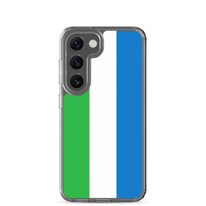 Coque Téléphone - Samsung - Galaxy S23 - Drapeau Sierra Leone - Souple - Multicolore