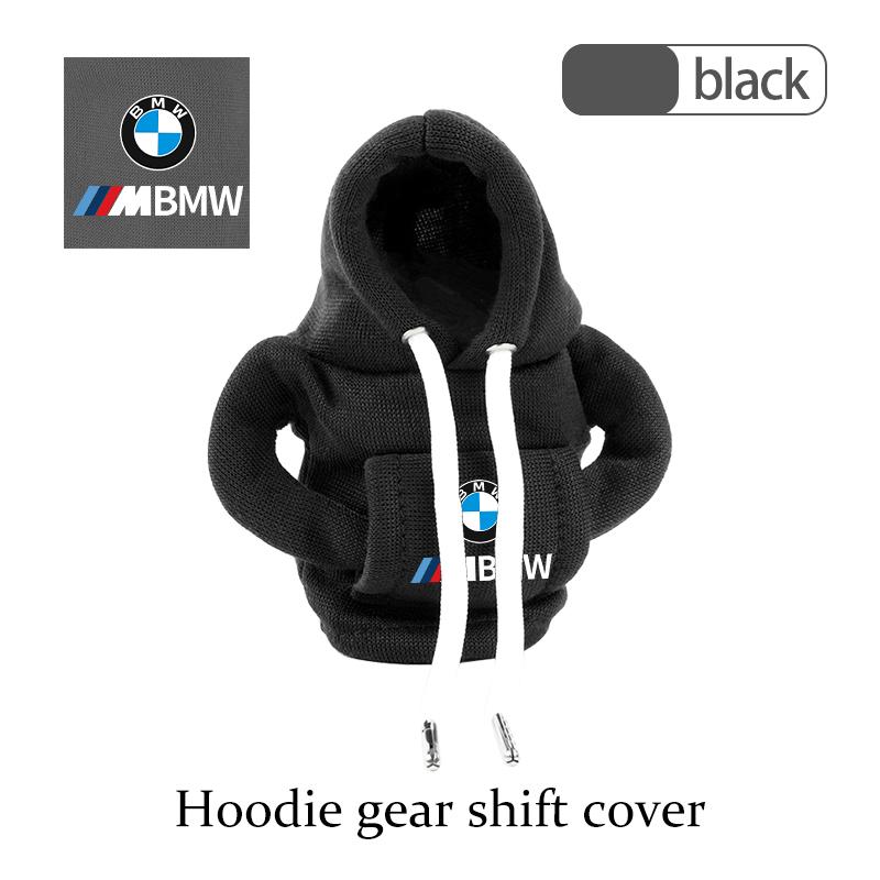 PGTK1 Universal Car Gear Shift Knob Cover Gearshift Interior Hoodie For BMW M Sport M2 M3 M4 M5 M6 E46 E90 E60 F10 F20 E87 X3 X6