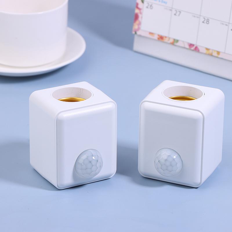 Настенный светодиодный держатель лампы с инфракрасным датчиком присутствия человека Ac110-240V, интеллектуальная задержка E27, адаптер головки лампы с винтовым портом