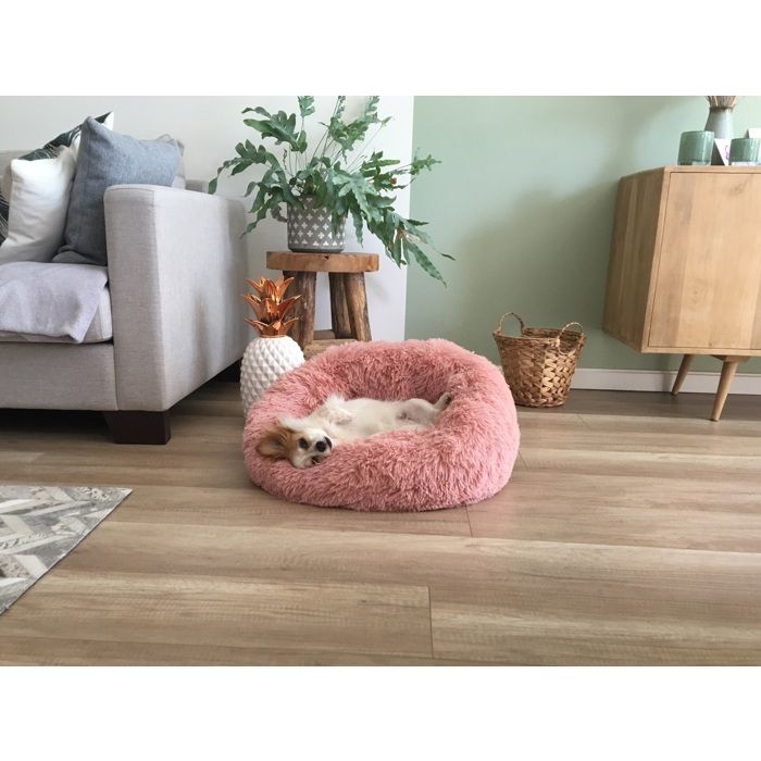 Panier rond 70 x 18 x 53 cm Vieux rose