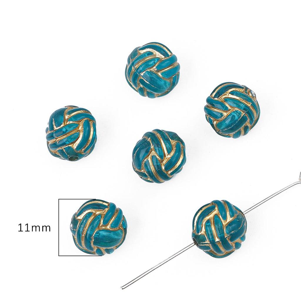 Золотые бусины в стиле барокко в стиле ретро, ​​акриловые бусины разных стилей для изготовления ювелирных изделий, очаровательное украшение «сделай сам»