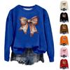 Women's Fashion Casual Long-sleeved Floral Print Crew-neck Top