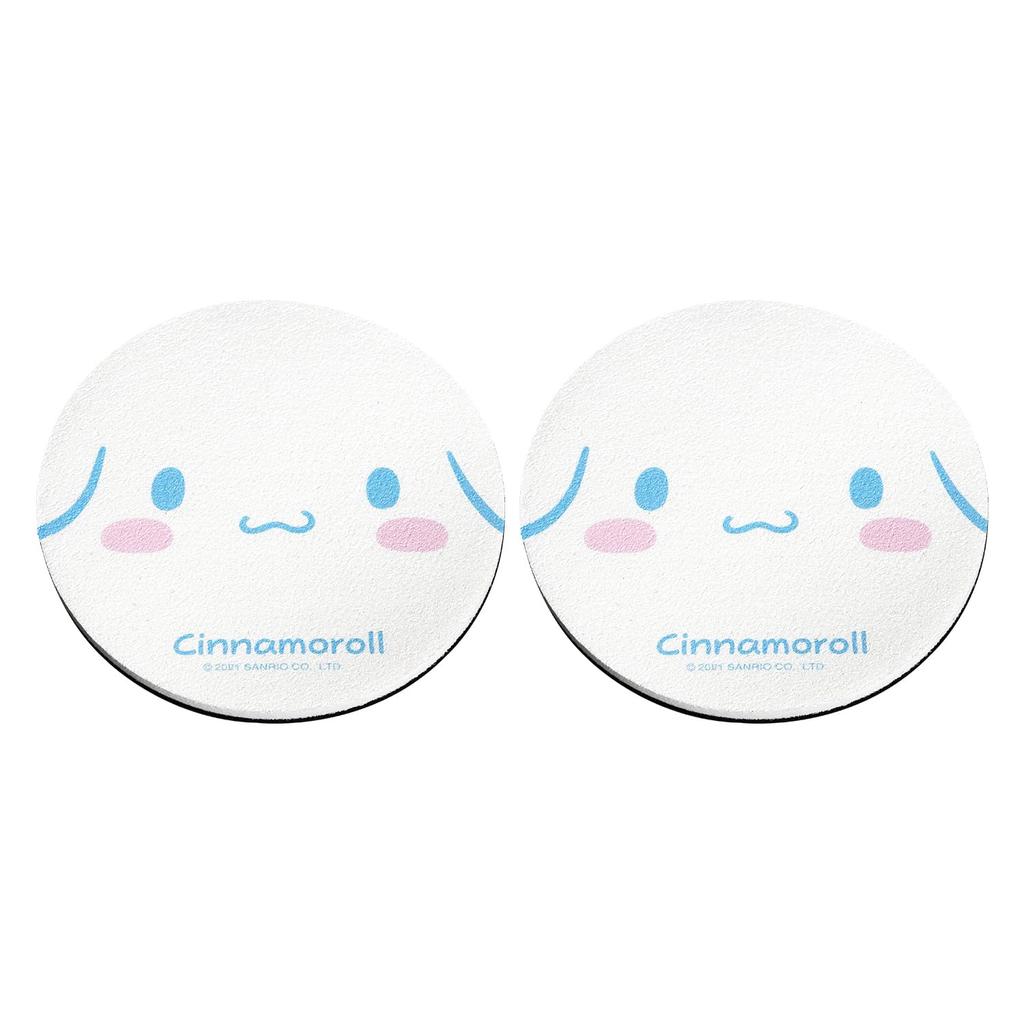 SEIWA Sanrio Car Supplies Подставка для напитков Подставка для напитков Cinnamoroll Коврик для напитков IMP262 Впитывающий воду Мягкий Быстросохнущий автомобиль 2 шт. Милый стильный персонаж HELLO