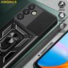 For Samsung Galaxy S26+ Case with Slide Camera Lid PC + TPU Kickstand Phone Cover