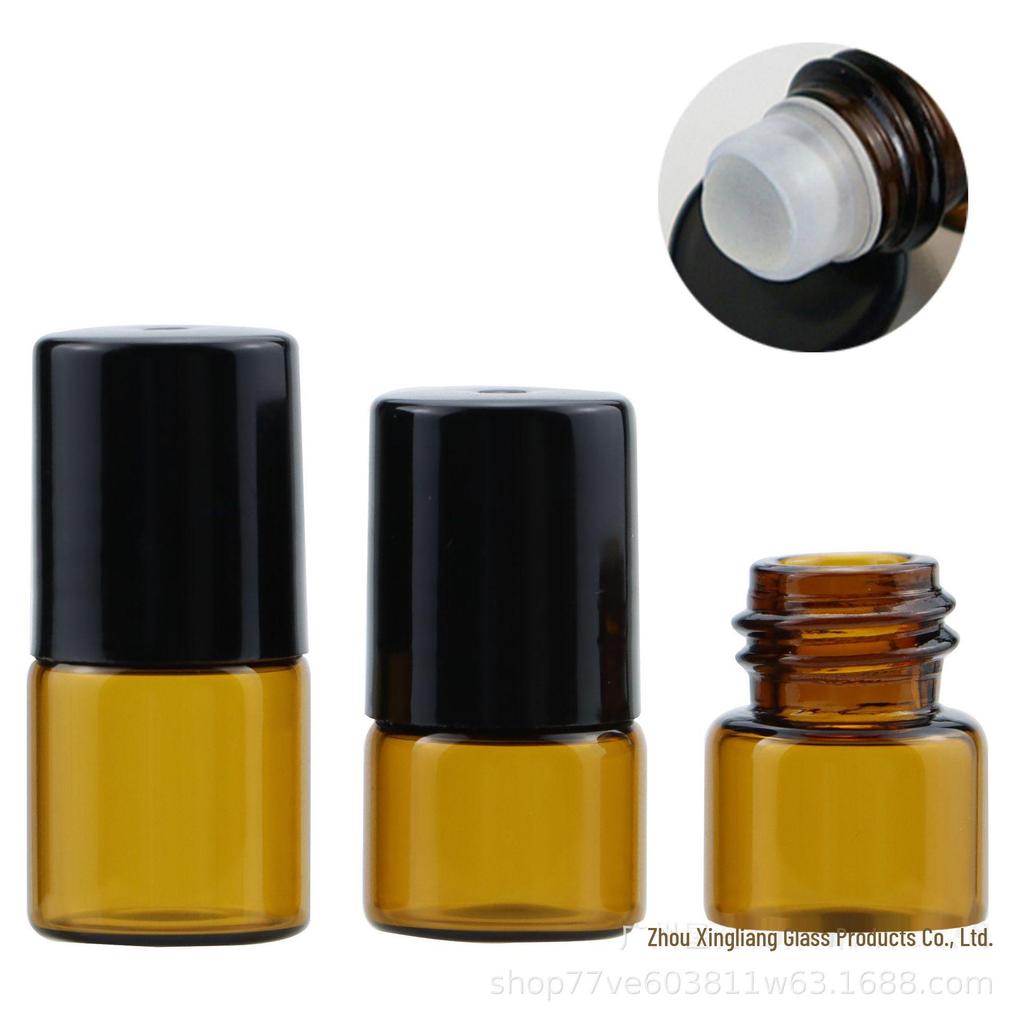 Флаконы-роллеры из коричневого стекла - 1 мл, 2 мл, 3 мл для духов, эфирных масел и крема для век