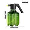 Battery Sprayer 3000ml Rechargeable Battery Garden Sprayer 1500mAh Adjustable Atomizer Bottle Washer For Outdoor Indoor Cleaning