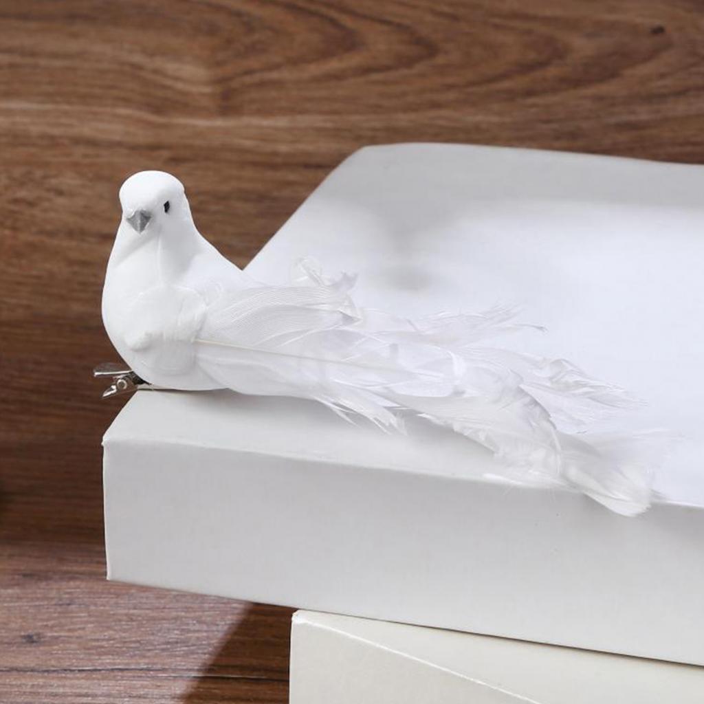 4PCS Artificial Bird Christenings Cute For Wedding