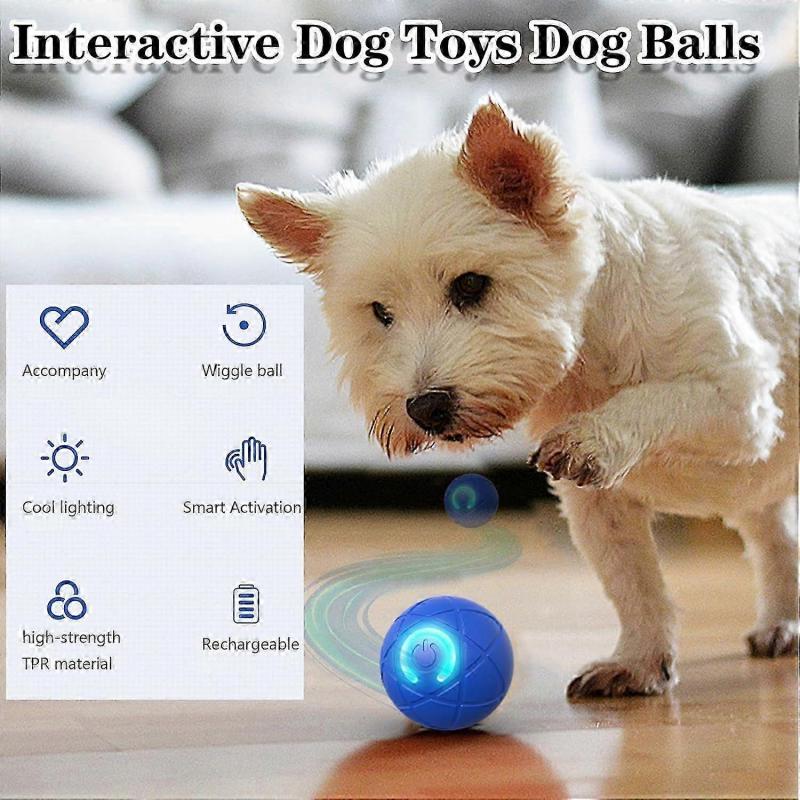 Interactive Pet Toys Dog Balls Activated Automatic Rolling Ball for Puppy Small Medium Dogs Smart Jumping Automatic Moving Bouncing and Rotating Ball
