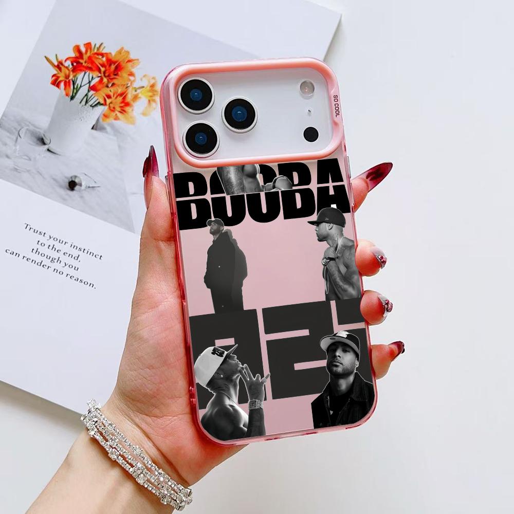B-Booba Singer Phone Case For iPhone 17 16 15 14 13 12 11 Pro Max Air Matte Laser Aurora Shockproof Funda