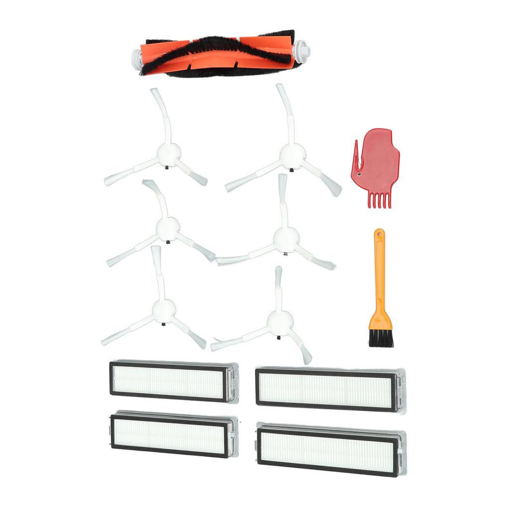 Accessories Kit for Dreame D9 L10 Pro Vacuum Cleaner Include 1 Main Brush 6 Side Brush 4 Filters 4