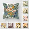 Floral Printed Peach Skin Pillow Cushion Cover Household Goods Hugging  Case Case Hogar Cojines Relleno Cojin 45x45