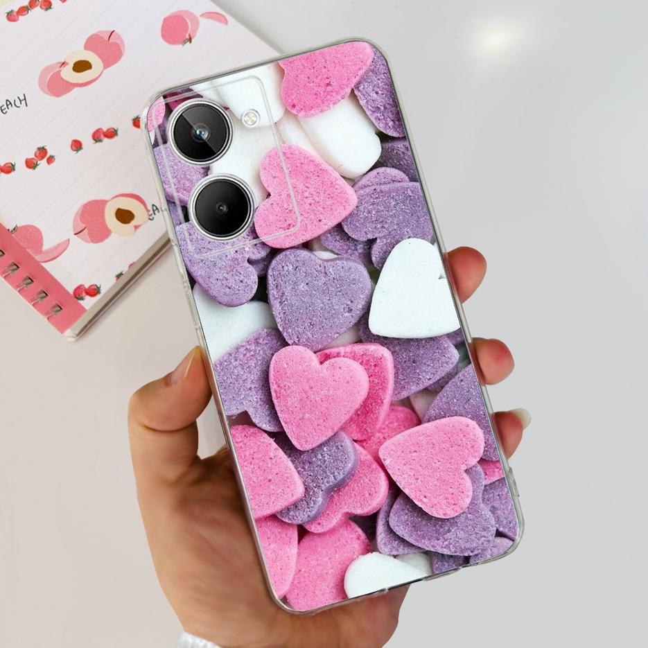 Чехол для Realme 10 4G Цветной Расписной Чехол Мягкий Силиконовый Чехол для Телефона Для Realme 10 Pro Plus Realme10 Pro+ Задняя Крышка Coque Capa