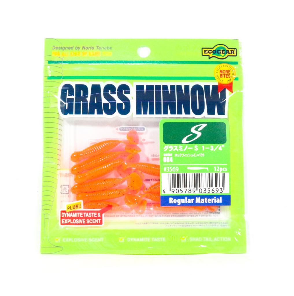Sale Ecogear Soft Lure Grass Minnow S 1-3/4 Inch 12 Piece Per Pack 084 (5693)