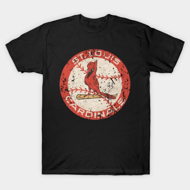 Asian Size Cotton Unisex Tshirt Print T-shirt Cardinals Retro Design T-shirt No-Cut Print Regular Fit