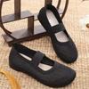 Old Beijing Cloth Shoes Women's Summer Breathable Hollow Shallow Mouth Soft-soled Non-slip Flat-bottomed Pedal Middle-aged Elderly Mother Net Shoes