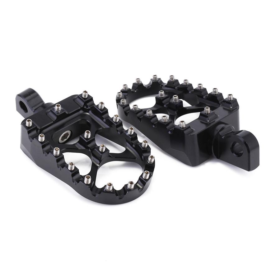 Подножки CNC широкие толстые подножки вращающиеся подножки черные для Dyna Sportster Iron 883 Fatboy Bobber