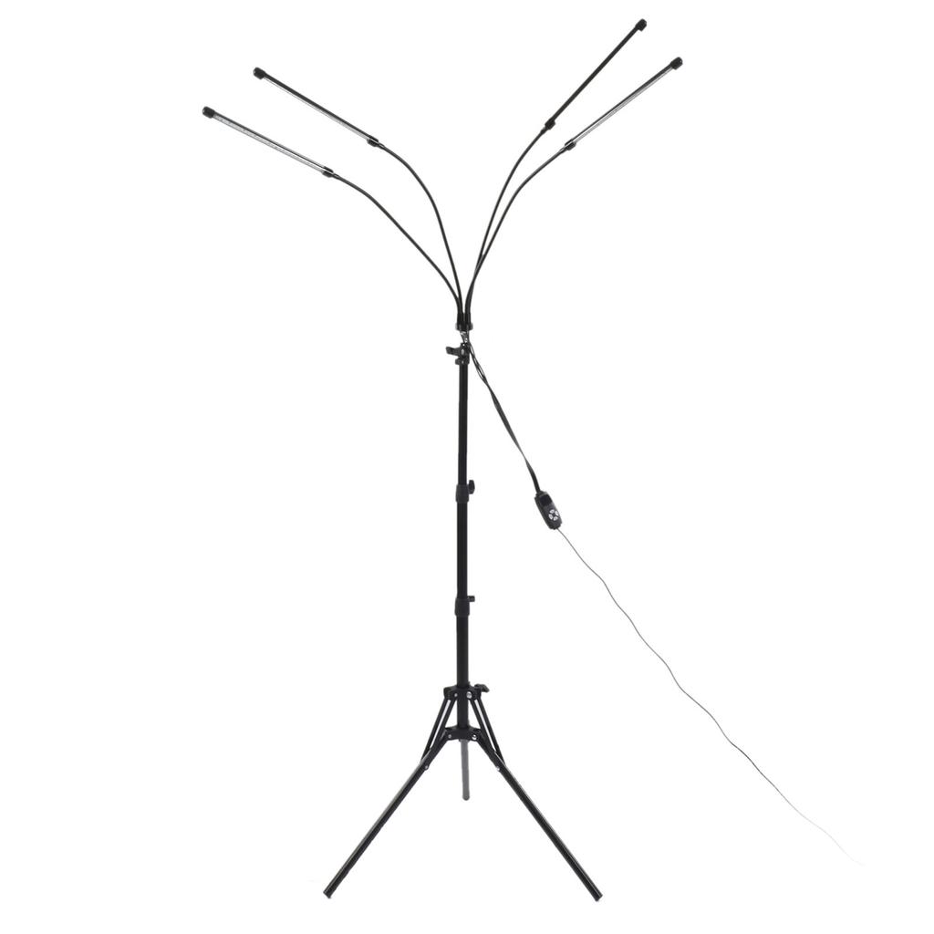 Инфракрасная лампа для светотерапии с 4 головками, 5 передачами, 660 нм, 850 нм, терапевтическая лампа с регулируемым кронштейном