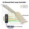 32 Channel Stair LED Strip Light Controller DC24V PIR Motion Dual Sensor Light Up Gradually Staircase Step Lamp DIY Accessories