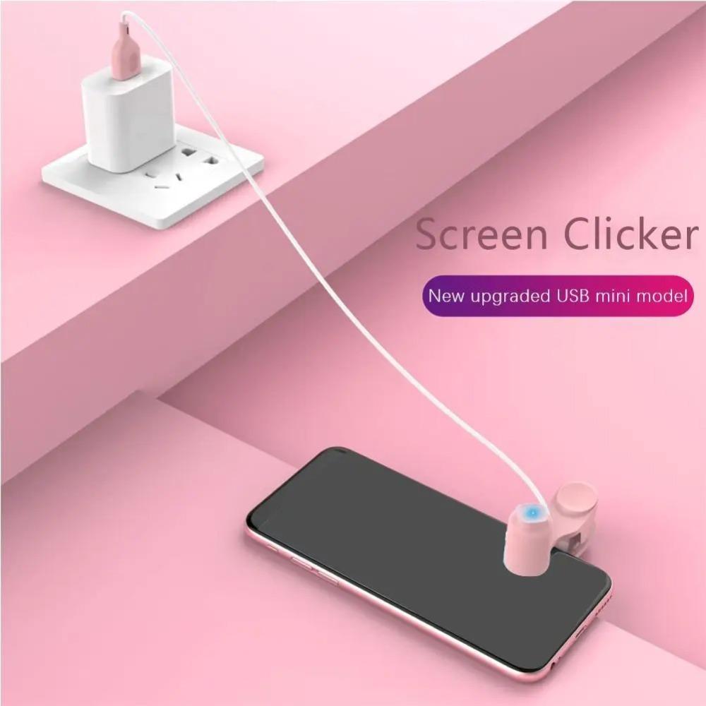Adjustable Phone Screen Auto Clicker USB Touch Clicker New Screen Touch Tripods