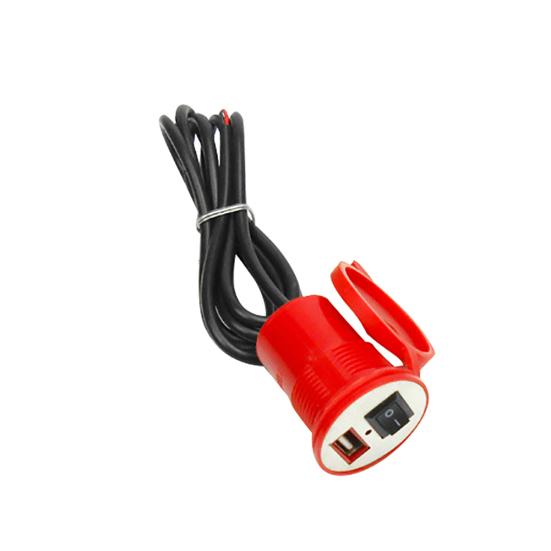 Водонепроницаемый USB-переключатель порта зарядного устройства для мотоцикла для мобильного телефона
