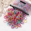 100 Pcs/Bag Elastic Hair Bands Girls Baby Hair Accessories Child Hair Ring Head Rope Scrunchies Headwear Excluding Bottles