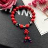 Ретро красный киноварный перегородчатый браслет модный универсальный литературный и этнический стиль браслет с бахромой безопасные аксессуары на год рождения