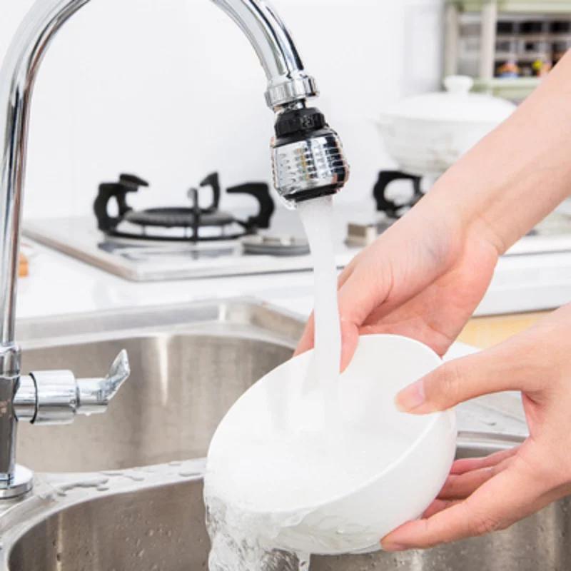 Кухонный смеситель из нержавеющей стали для душа, экономия воды, удлиненный вращающийся на 360 градусов смеситель, спринклер с защитой от брызг, удлинитель спрея