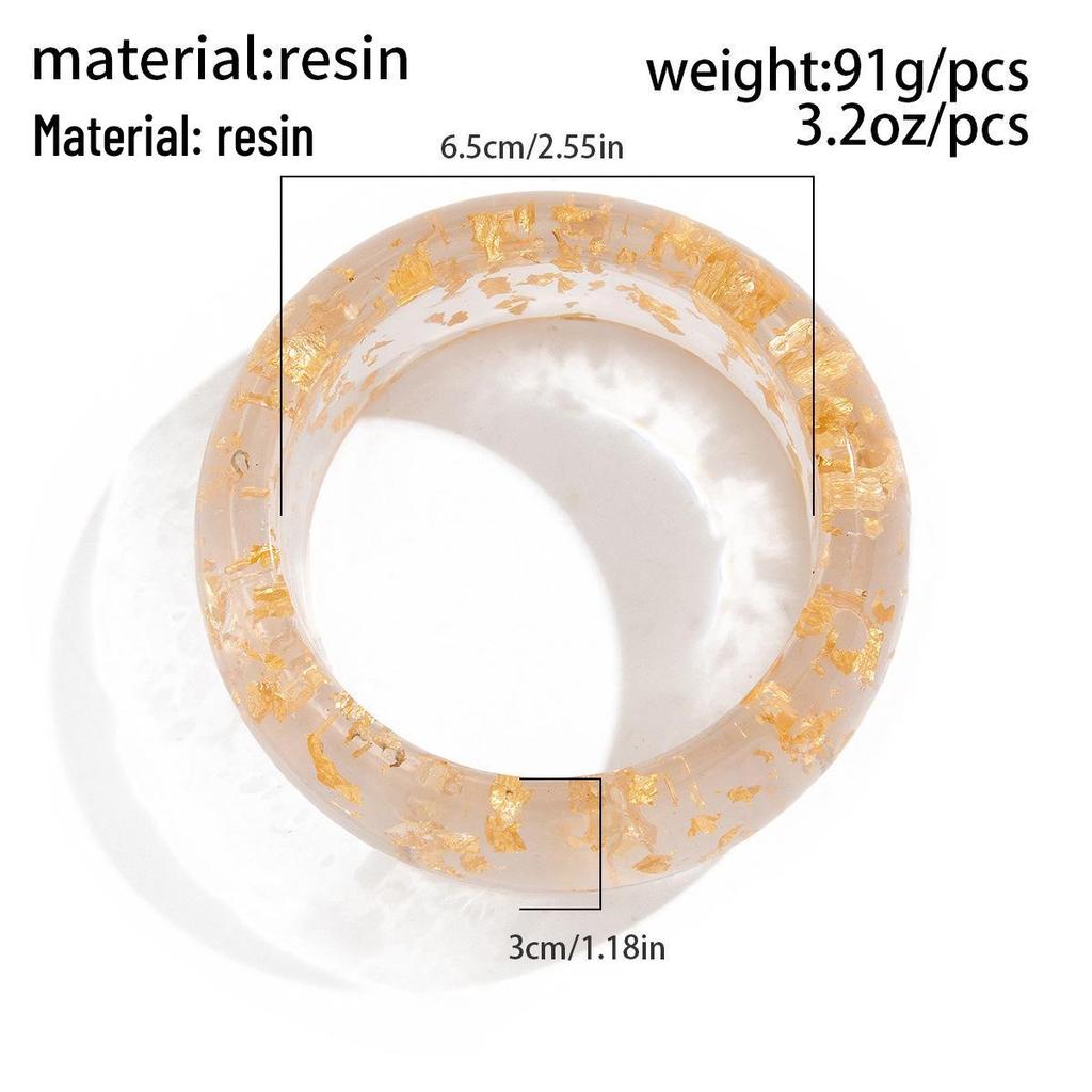Европейский и американский геометрический модный набор браслетов - Преувеличенный широкий дизайн для женщин