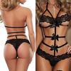 1 Pcs Sexy Bow Cutout Siamese Lingerie