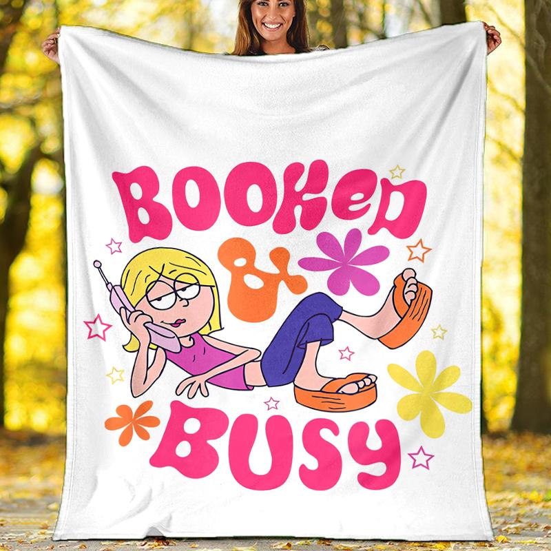 Lizzie McGuire Theme Printed Blanket - Perfect for Couch, Bed, Travel & Outdoor Use | Machine Washable, Cozy & Durable.
