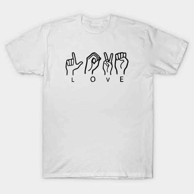 American Sign Language Love Made in Australia T-Shirt