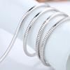 Men's Retro S925 Sterling Silver Snake Bone Chain Necklace