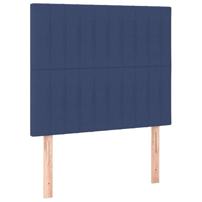 Maison Exclusive - Tête de lit Bleu 100x5x118/128 cm Tissu