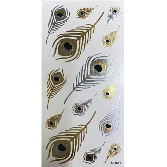 Metallic Gold Butterfly Tattoo Silver Waterproof Temporary Tattoos Stickers On The Body Women Men Boho Resort Style