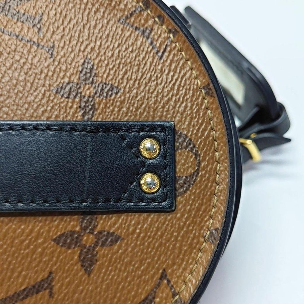 [Б/У] Louis Vuitton Мини-бокс Шляпный 'Коричневый Холст Monogram Reverse' - Отличное состояние #RUBSGE