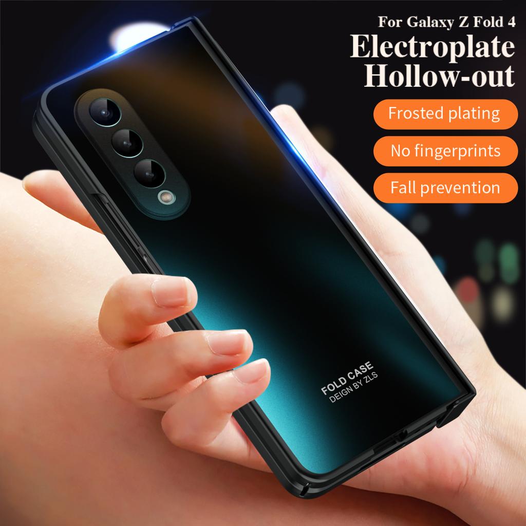 Жесткое покрытие для Samsung Galaxy Z Fold 3 Fold3, чехол, броня, защитная петля, стеклянная пленка, крышка экрана