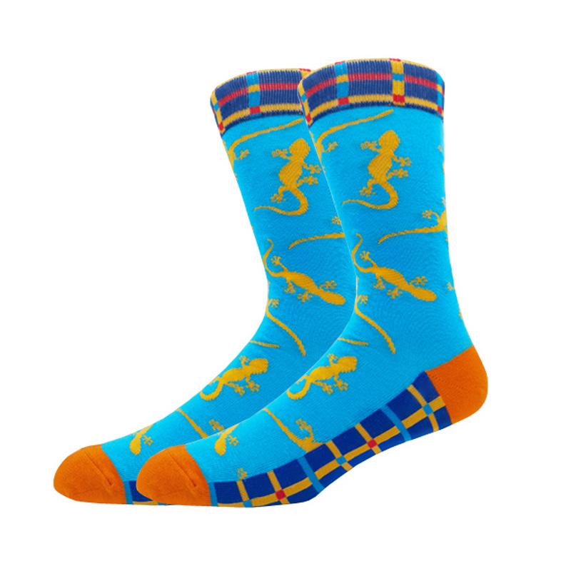 Мужская мода осень-зима носки для скейтборда Happy Creative пингвин дельфин акула коала носки новинка команда смешные мужские носки