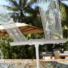 Outdoor Pool Fountain Sprinkler to Lower Water Temperature Effectively