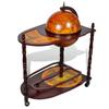 VidaXL Freestanding Wine Rack In Globe Shape Eucalyptus Wood 240699