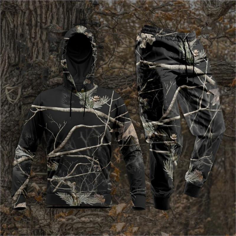 Autumn Camouflage 3D Printed Hoodie Suit Men Sweatshirts Sweatpants Casual Fashion Two Piece Tracksuit Set Men's Clothing